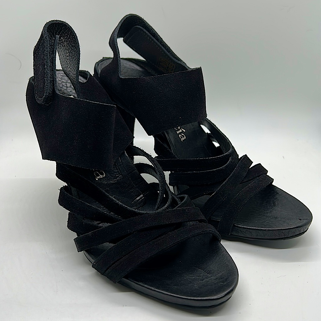 Pedro Garcia Sexy Black Suede Stiletto Heel Shoes **Eu Sz 39/Us Sz 9**